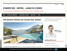 Tablet Screenshot of comersee-hotels.de